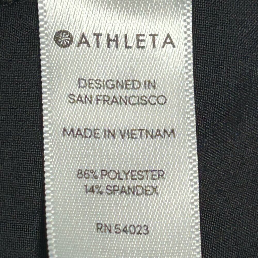 Athleta Women's Size 8 Tribeca Crop Wide Leg Pant Snap Hems Black 281969 - Picture 7 of 7